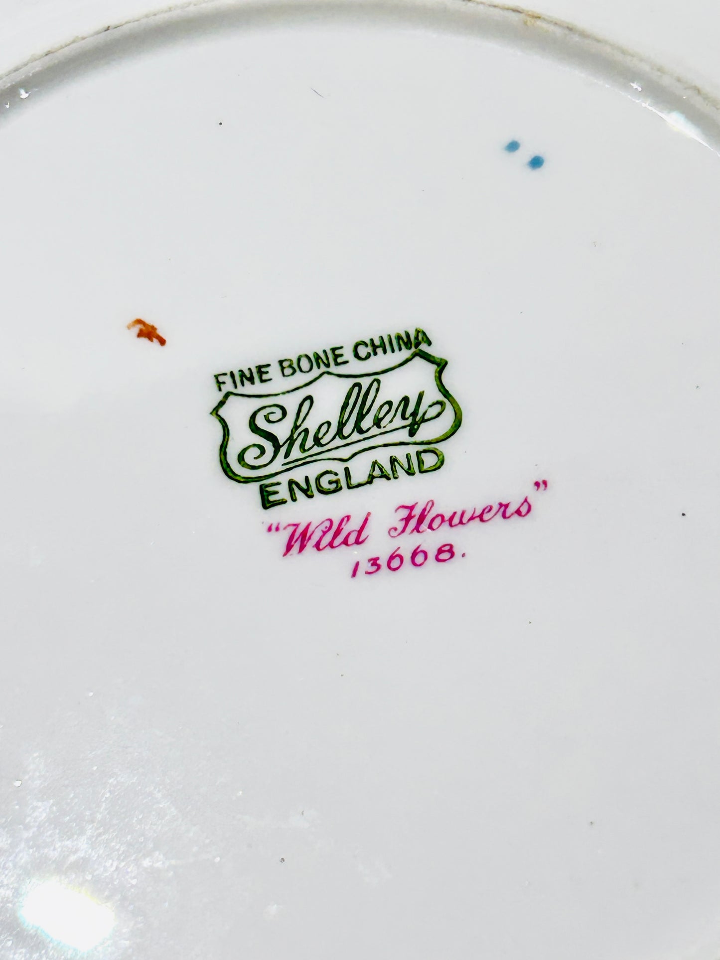 Assiette à thé Shelley Wild Flowers