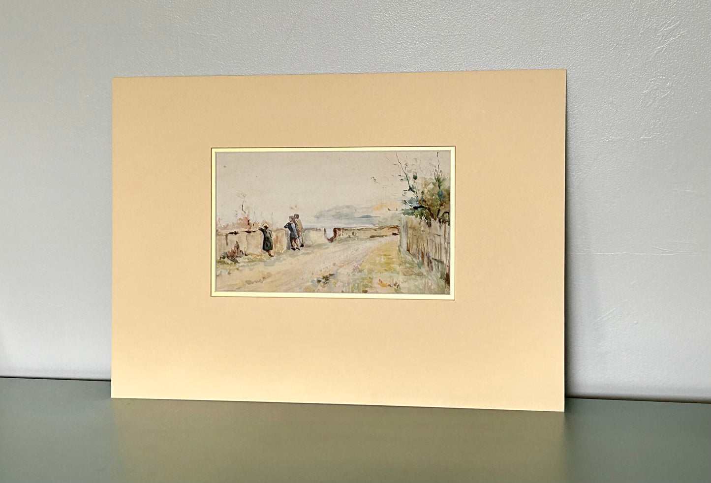 Sold - Watercolour Galway Gossips Waterlow