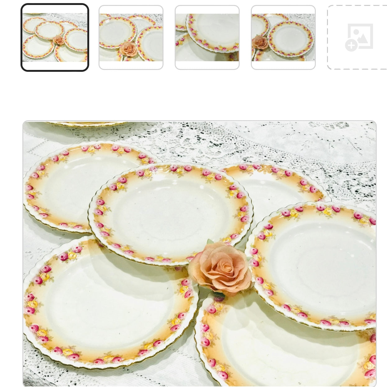 Service à thé Royal Albert avec assiettes