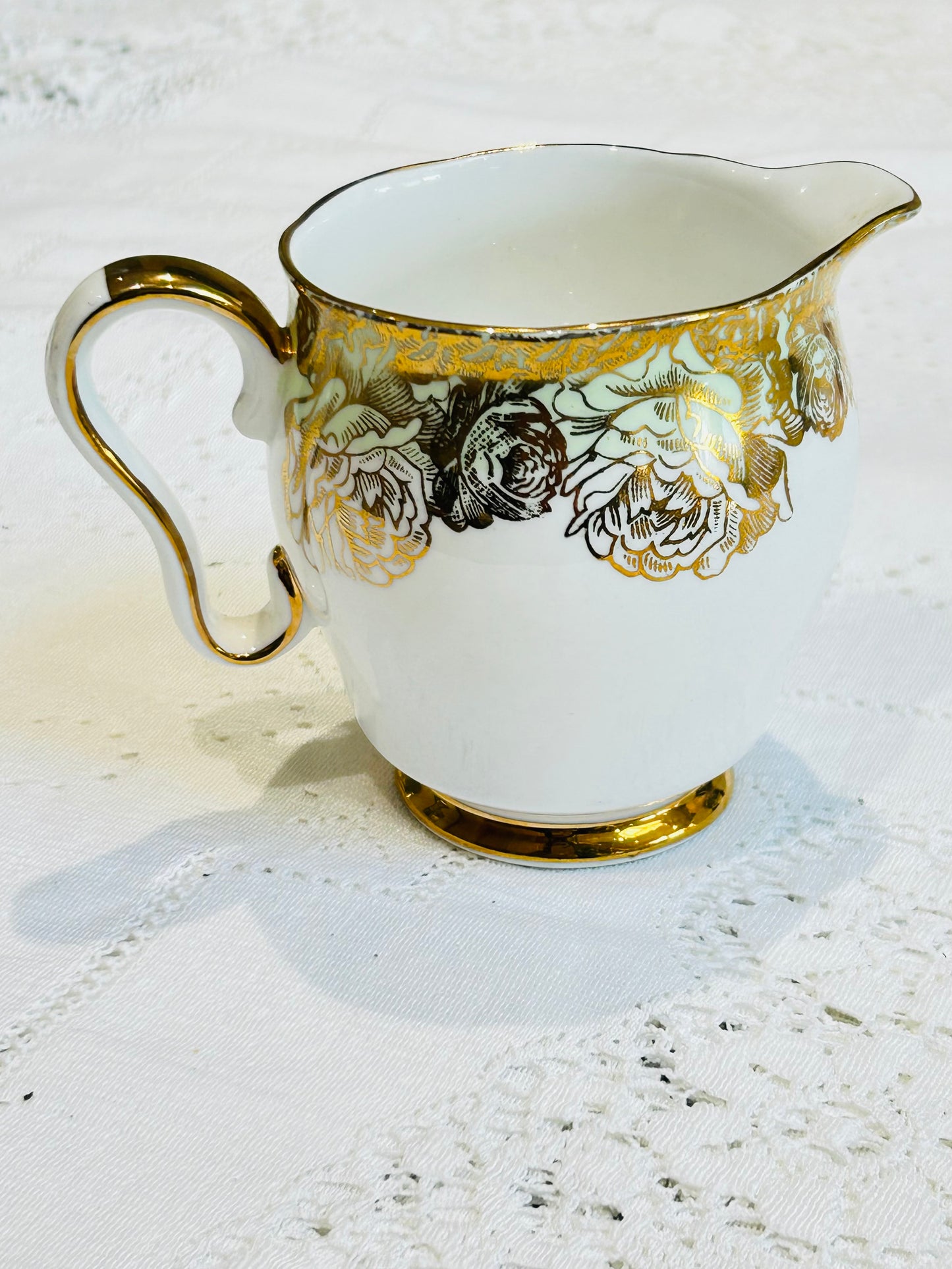 English Bone China Milk Jug & Sugar Bowl Set