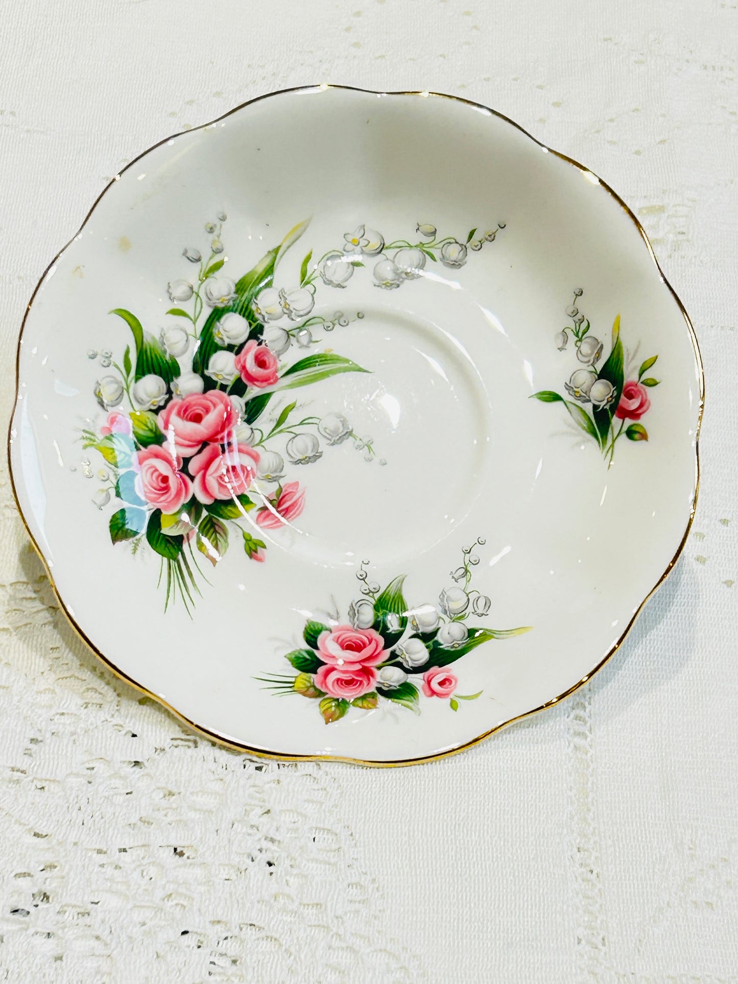 Royal Albert Single Saucer Muguet