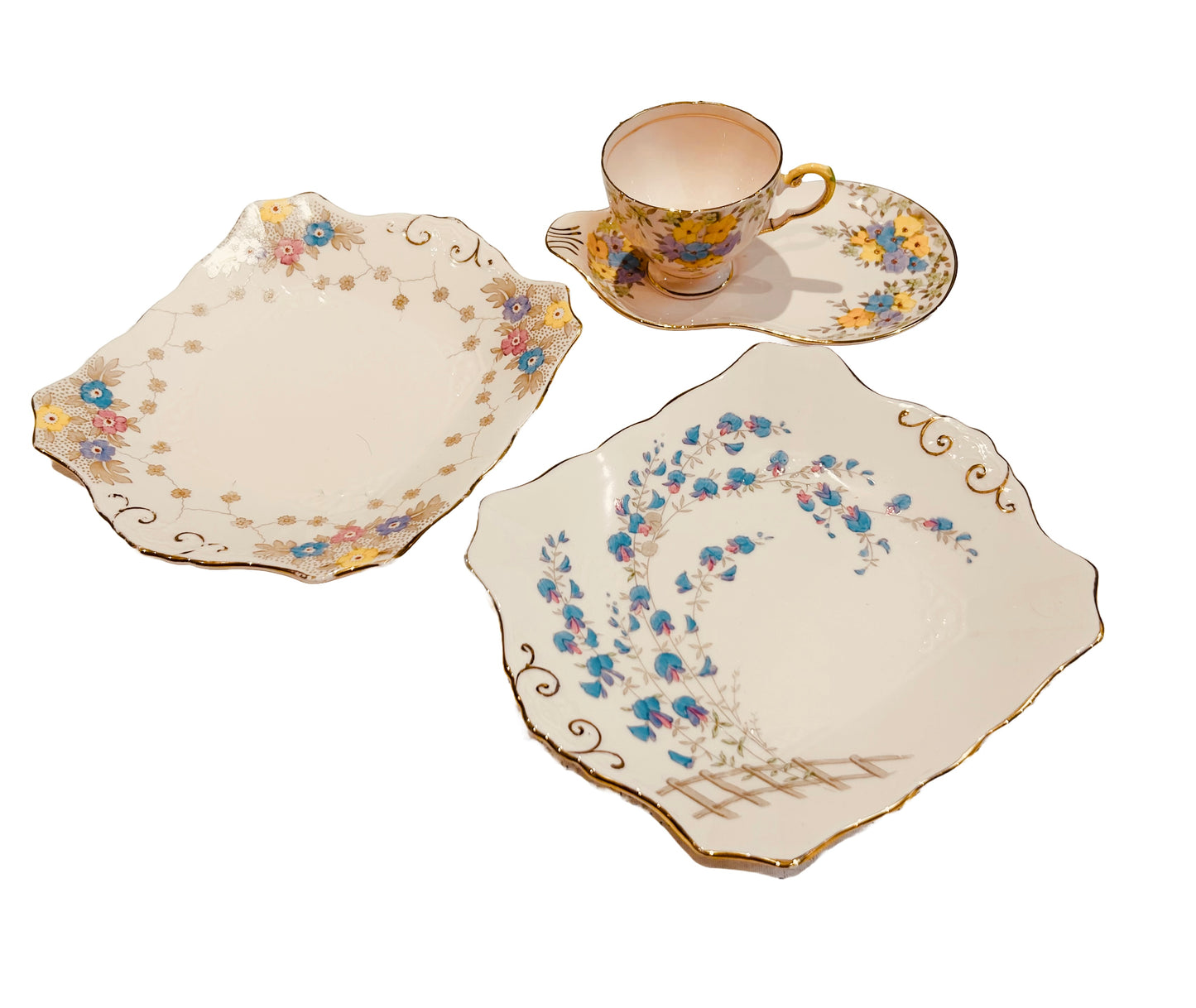 Porcelaine toscane - Fleurs roses