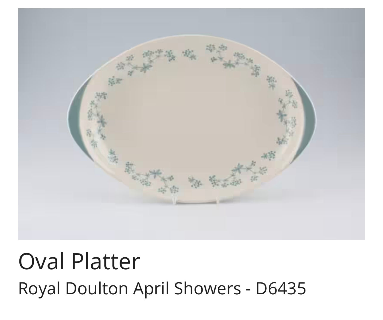 Royal Doulton April Showers Serving Plate/Platter - D6434