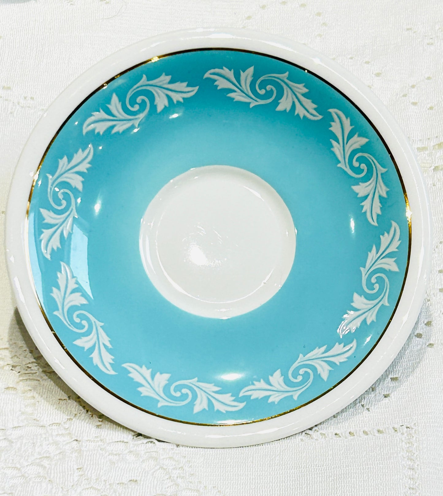 Soucoupe simple Aynsley turquoise