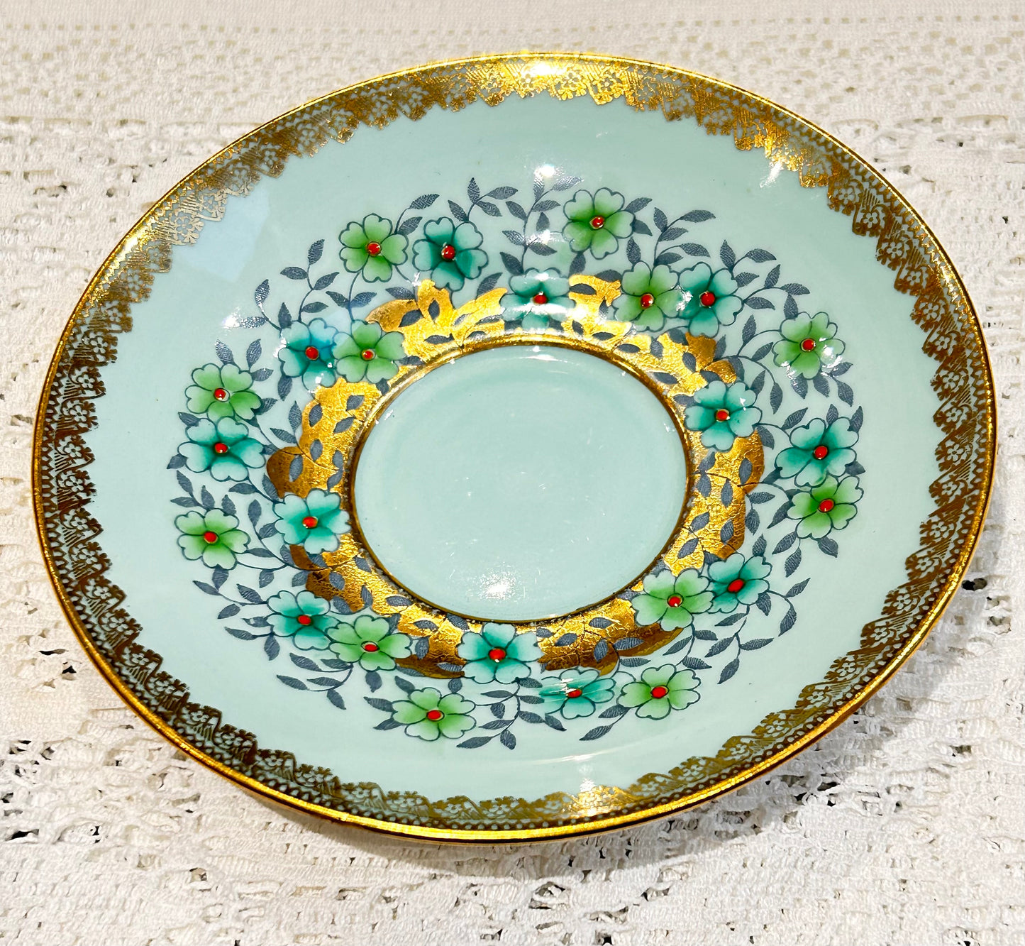 Soucoupe simple cloche turquoise