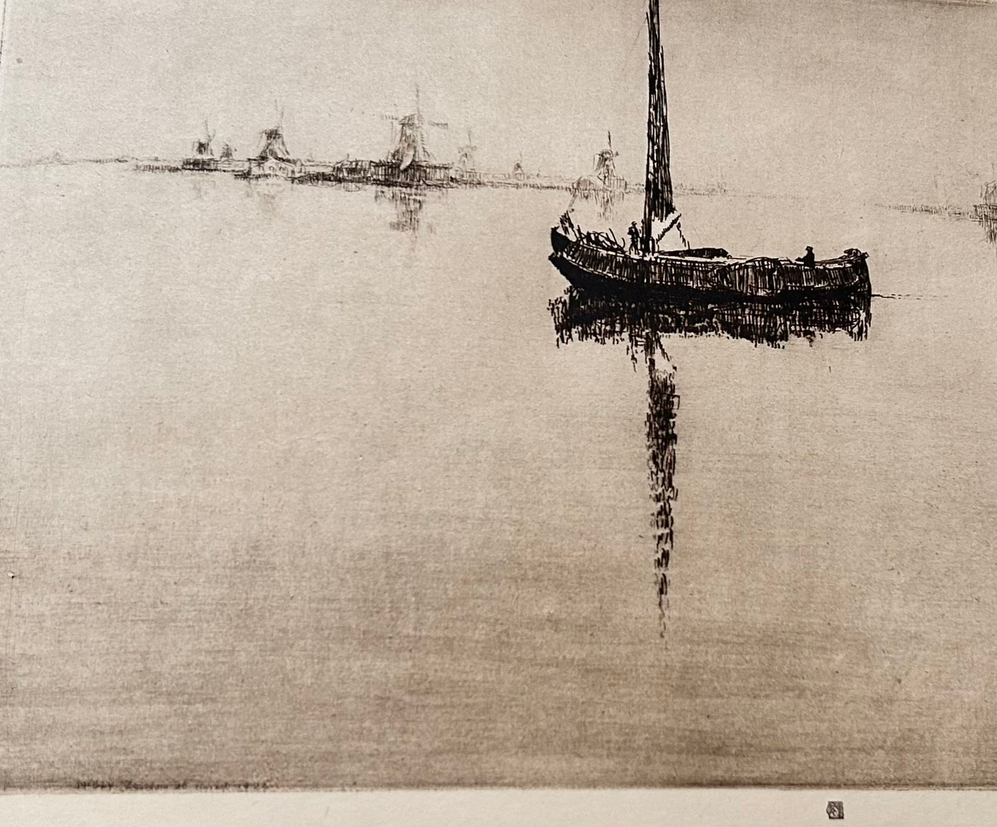 James McBey (écossais) Gravure en noir et blanc