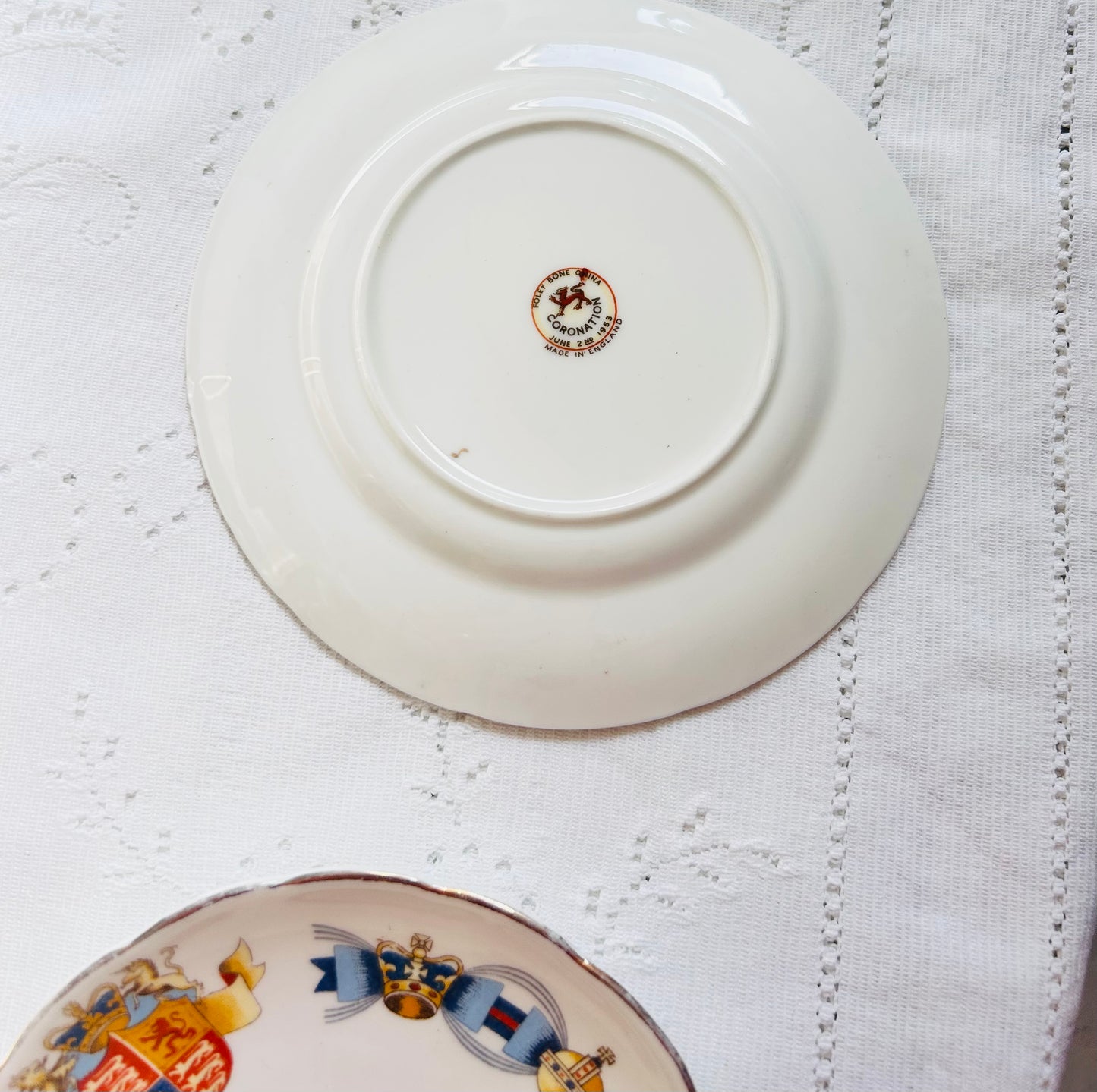 Vintage June 1953 Queen Elizabeth - Teacup & Saucer Set