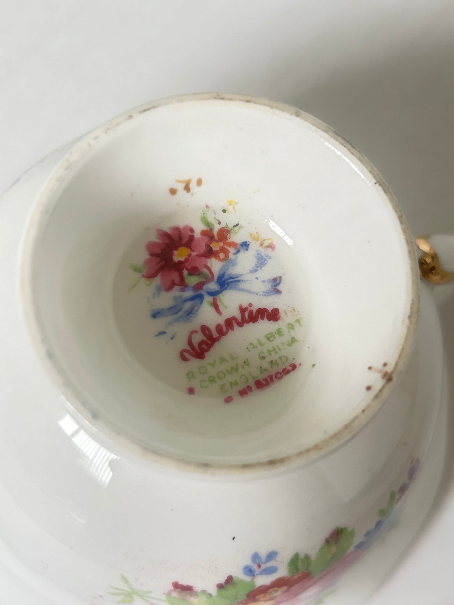 Royal Albert China “Valentine” Pattern Cake Plate