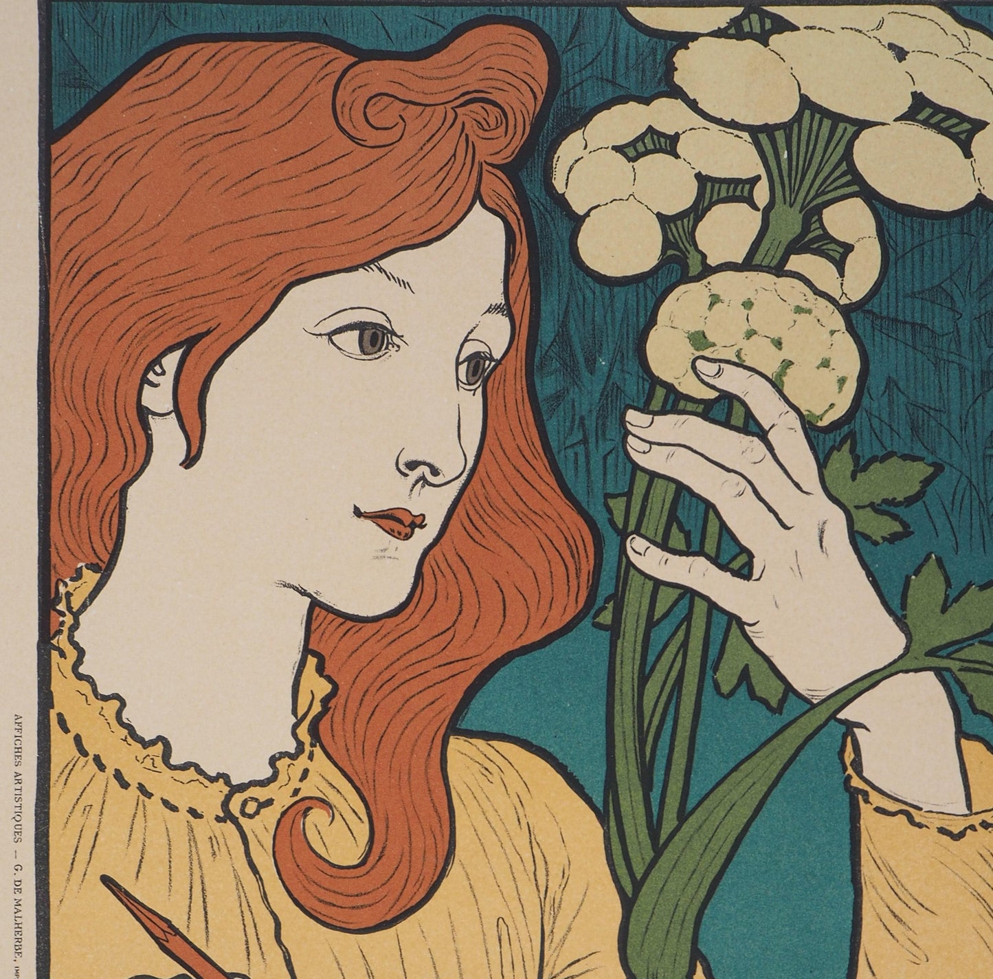Art Nouveau Elegance: Eugène Grasset’s Salon des Cent Exhibition 1894) - A4 Digital Art Print