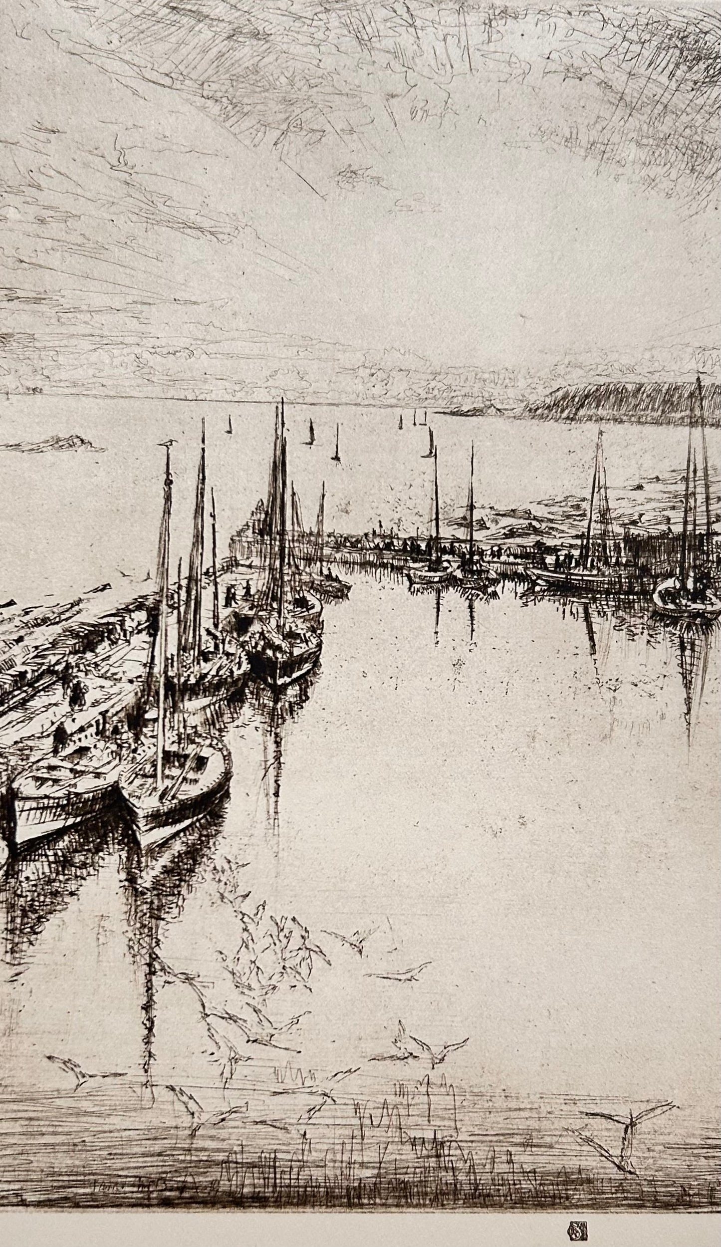 James McBey (écossais) Gravure en noir et blanc