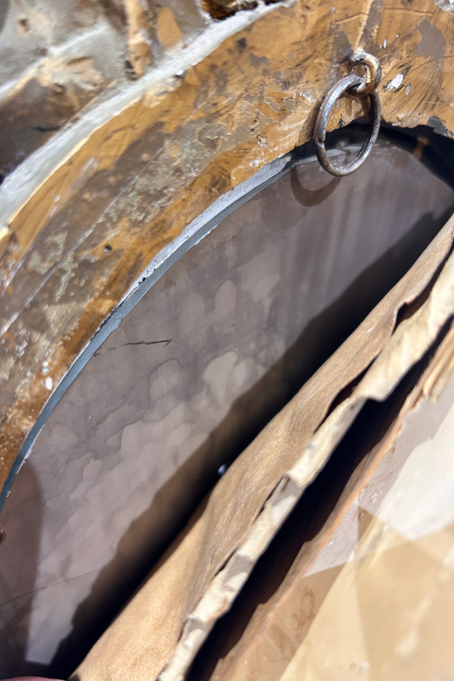 Sold - Pair of Oval Wall Mirrors - Ornate Cherub Antique Style - 32cm high