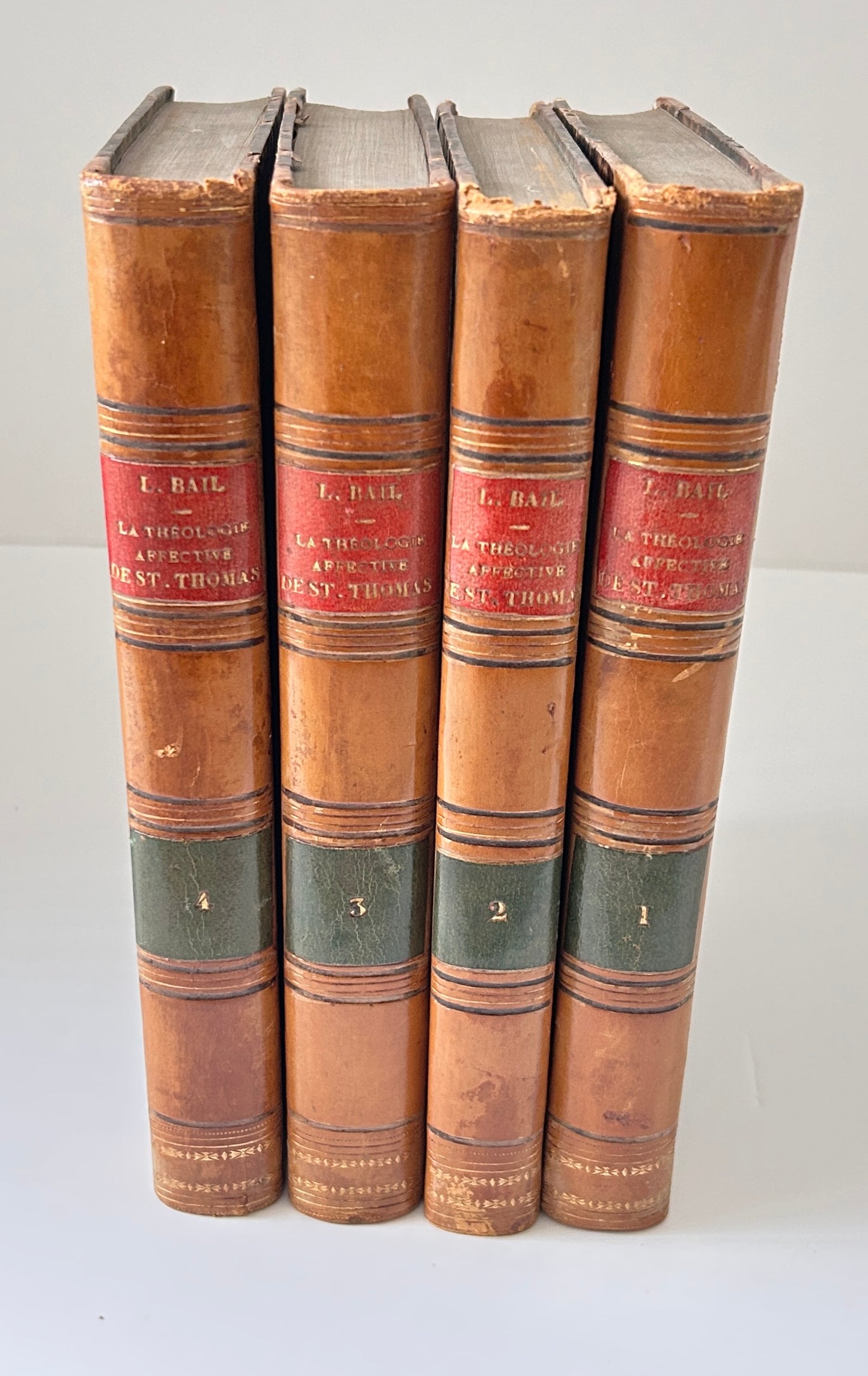 Tome I de La Théologie Affective Saint Thomas En Méditation Paris 1855 Livre Religieux Ancien L Bail Vol I