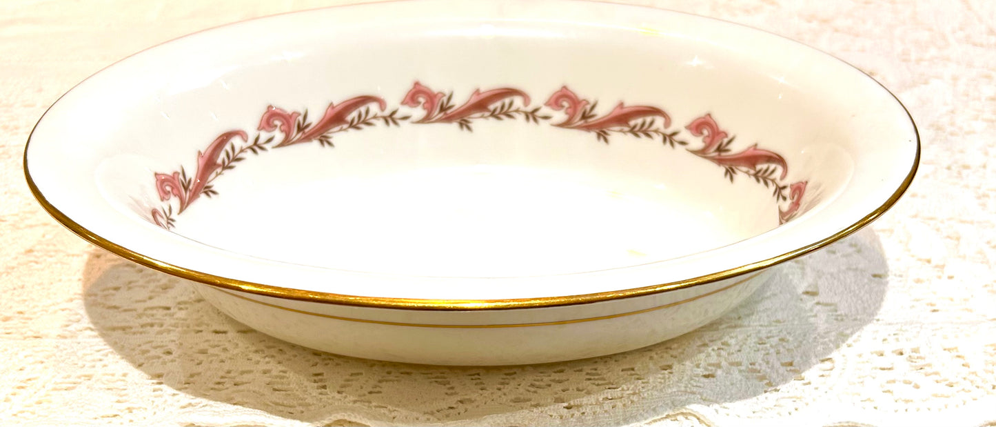 Minton “Laurentian” Dinner Set - Pink White