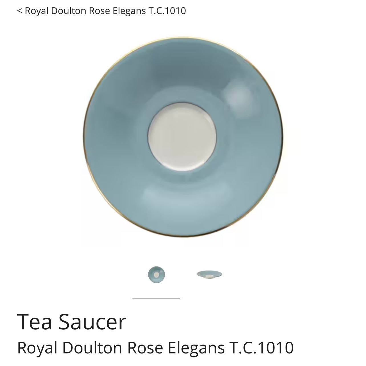 Royal Doulton Rose Elegans Teacup & Saucer Set