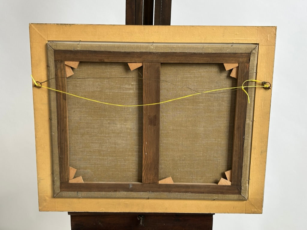 Sold - Oil Painting On Canvas Scots Guards Military - French Soldiers Battle