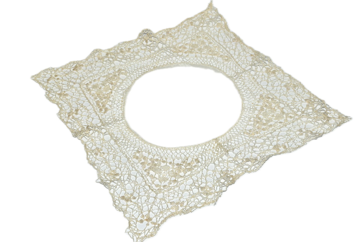 Antique Silk Brussels Dutch Lace