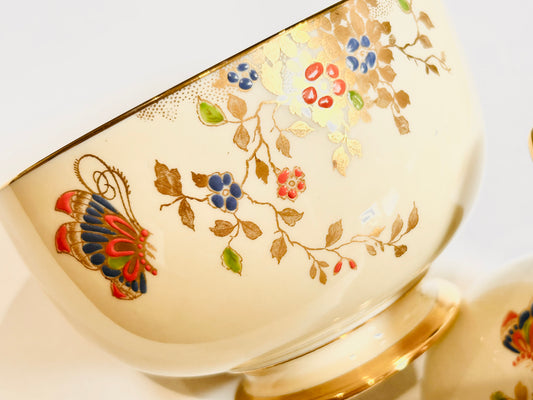 Art Deco Butterflies – Jackson & Gosling Milk Jug & Sugar Bowl – Vintage Bone China (England)