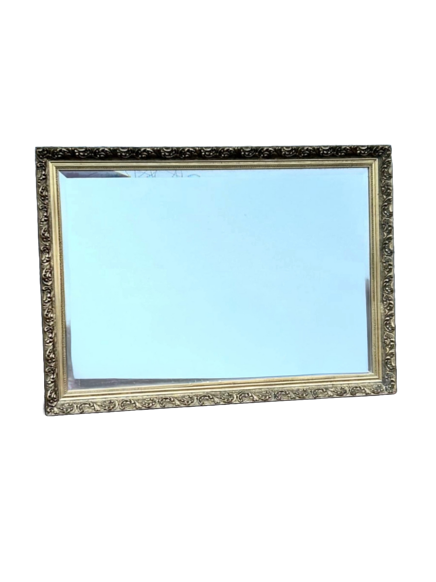 Sold - Contemporary Large Wall Mirror Gilt Edge Ornate Edge