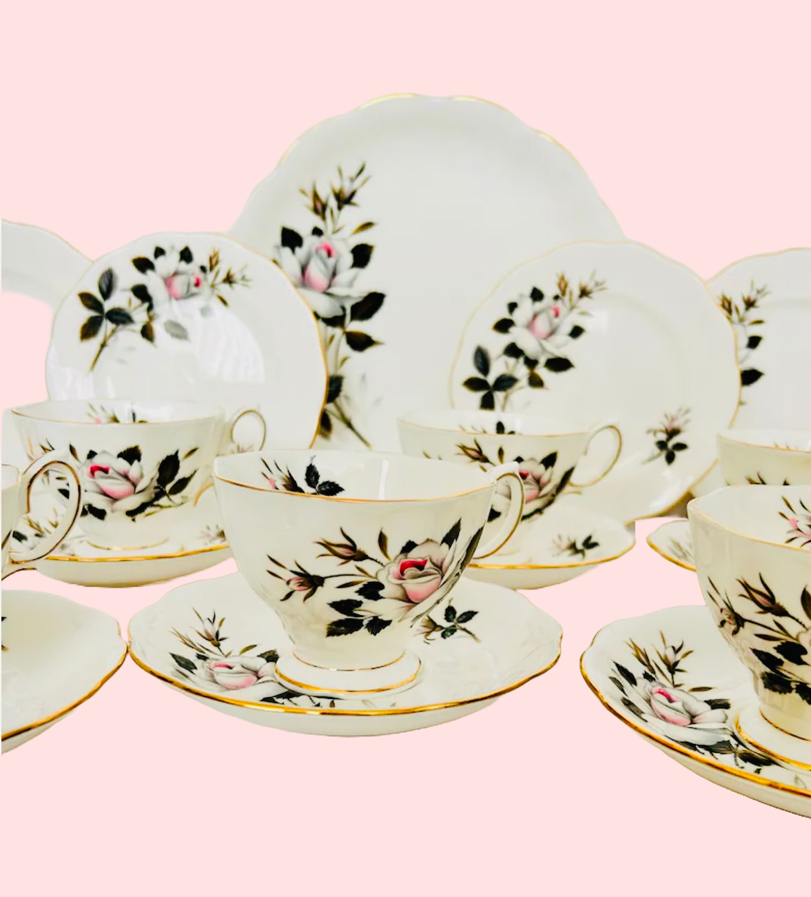 Royal Albert Queens Messenger Fine Bone China Tea Set from England