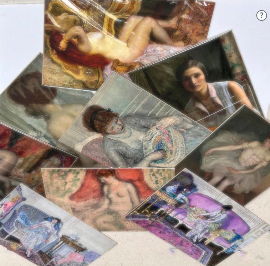 Impressionist Art by Frederick Carl Frieseke - Woman At Vanity Table