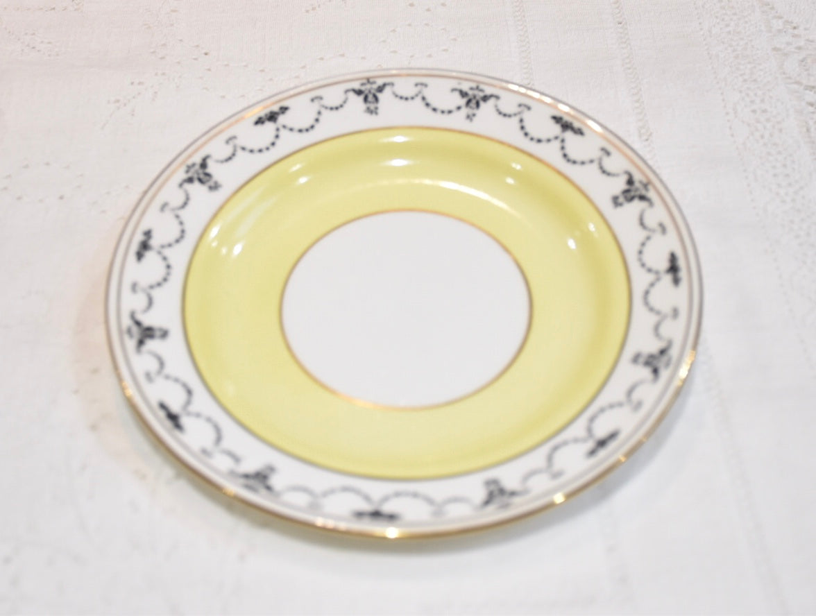 Vintage Yellow Swags Teacup & Saucer Set by Fenton China