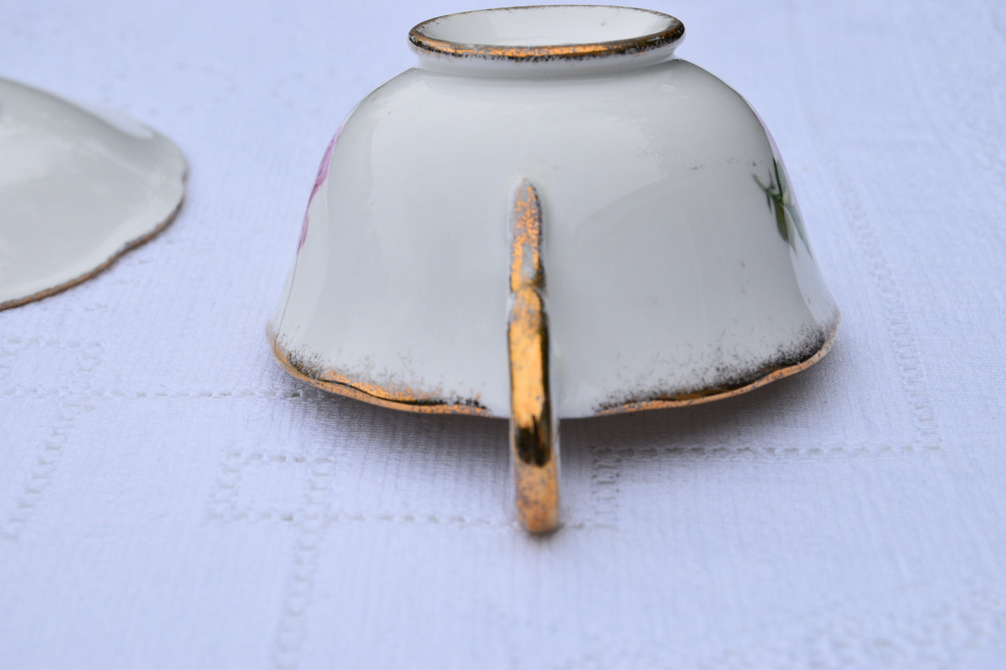 Tasse à thé et soucoupe Royal Standard Orlean Pattern - Rose rose