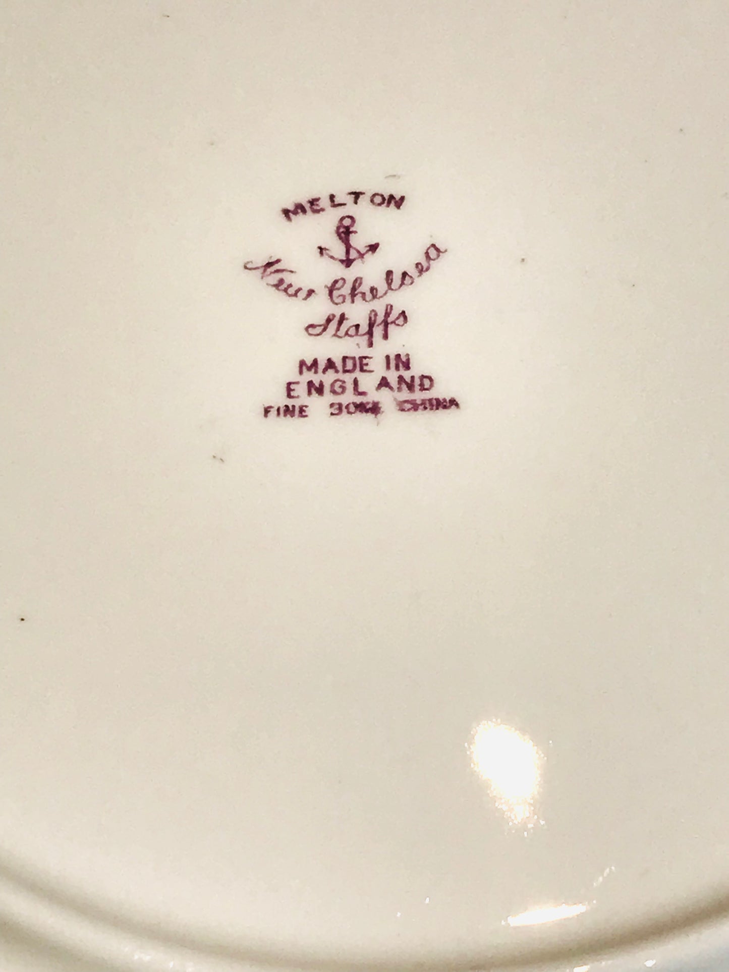 Teacup Trio by New Chelsea China England, Purple & Pink Florals