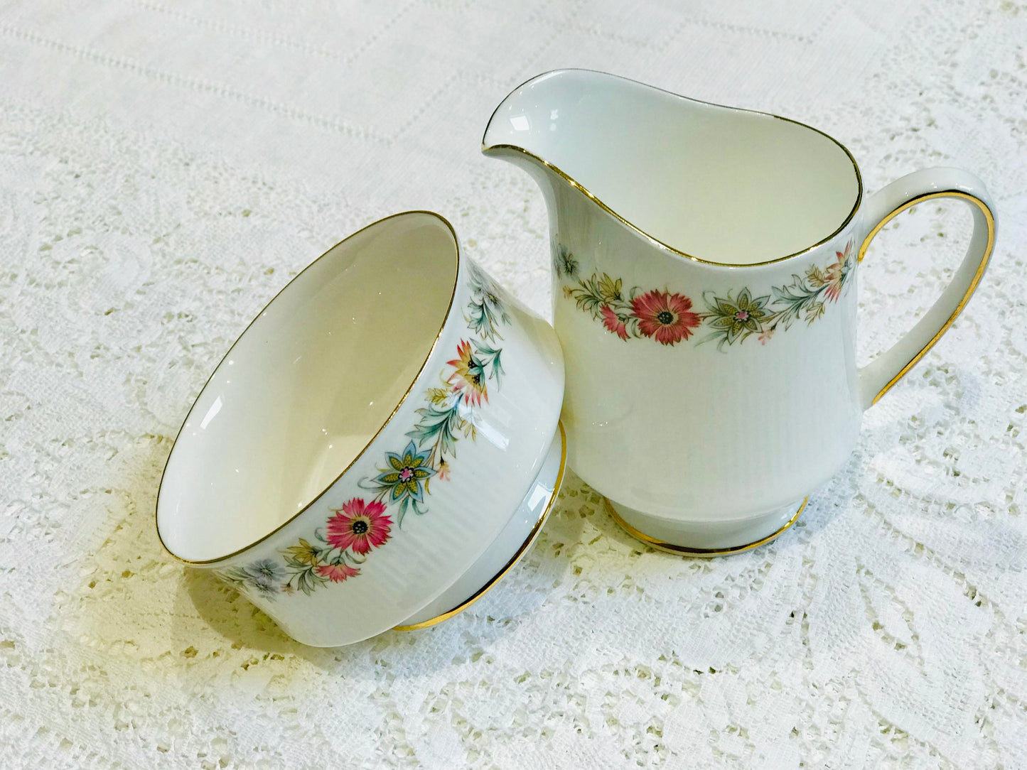 Ensemble pot à lait et sucrier Paragon Belinda