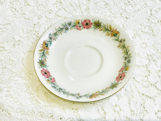 Paragon Belinda Tea cup and saucer trio white/pink flowers English vintage fine bone china for Afternoon tea