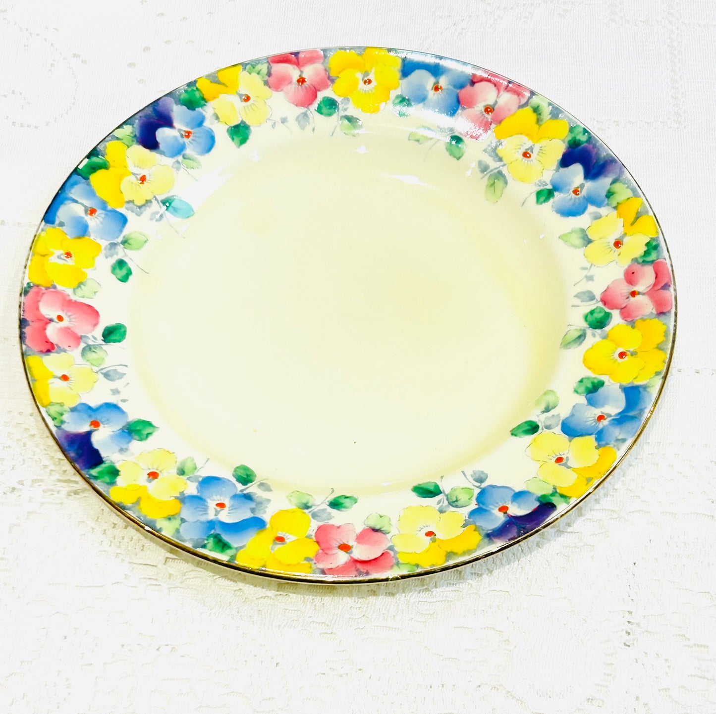 Crown Staffordshire Vintage Floral Tea Set for 6 • Fine Bone China Tea Service (c.1940’s-1950’s)
