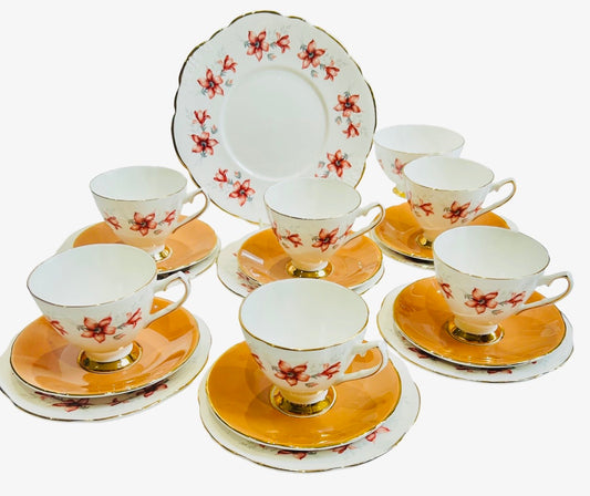 Elizabethan Bone China Vintage Tea Set - English 1960’s - Cottagecore - Apticot