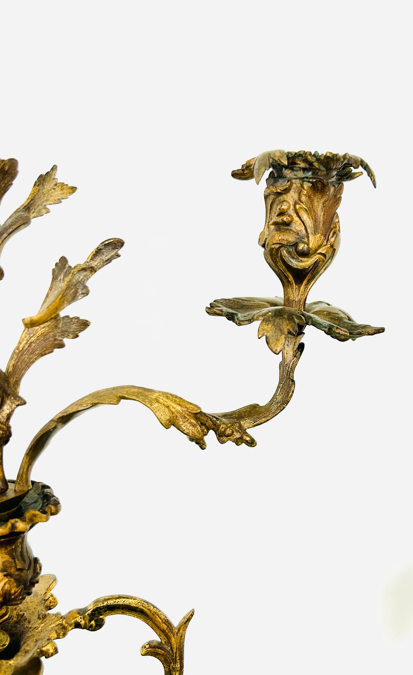 Antique French Candelabrum | Turquoise & Gilt Louis XV Design - Thomas Abbot 19th century