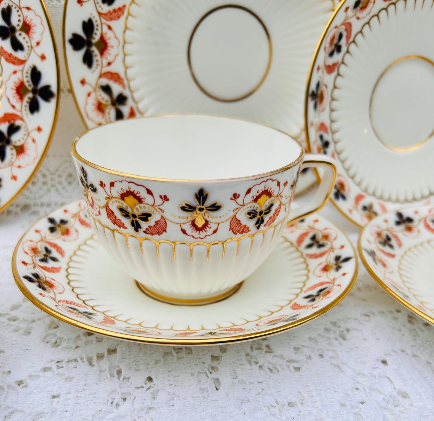 Minton Teacups & Saucers Antique Tea Set