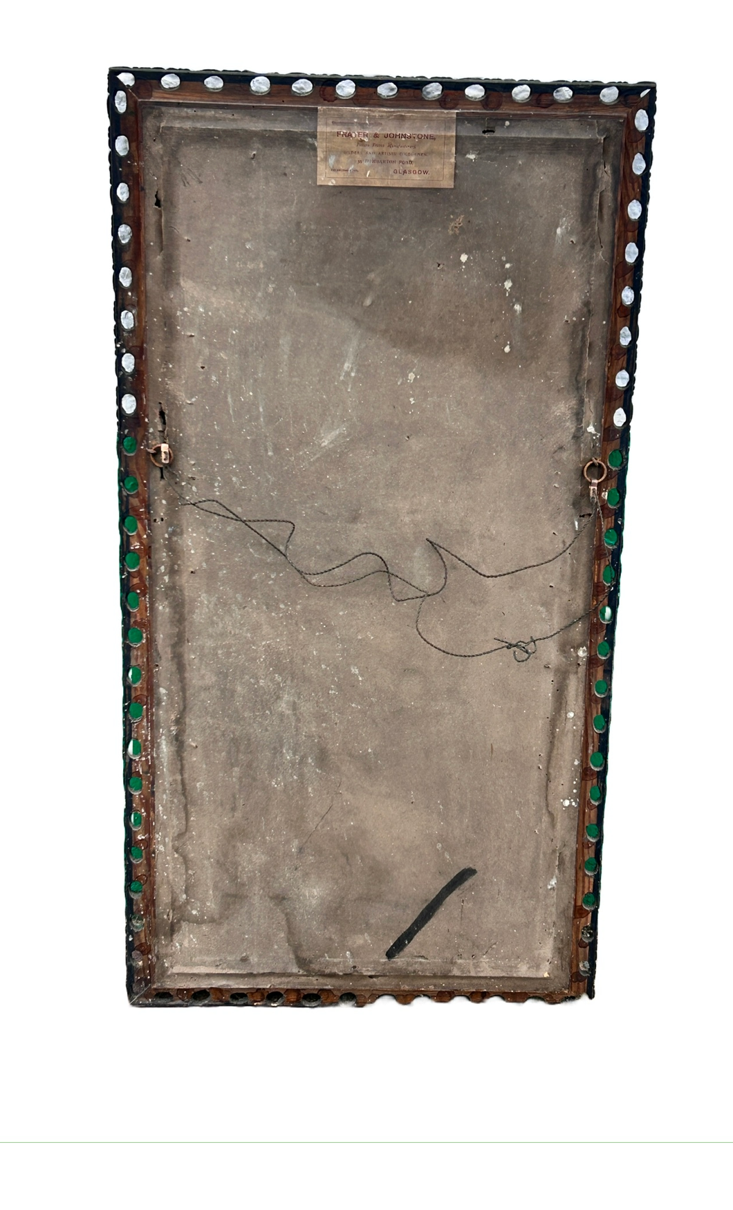 Pink Floral Milk Glass Painting Framed /Vintage