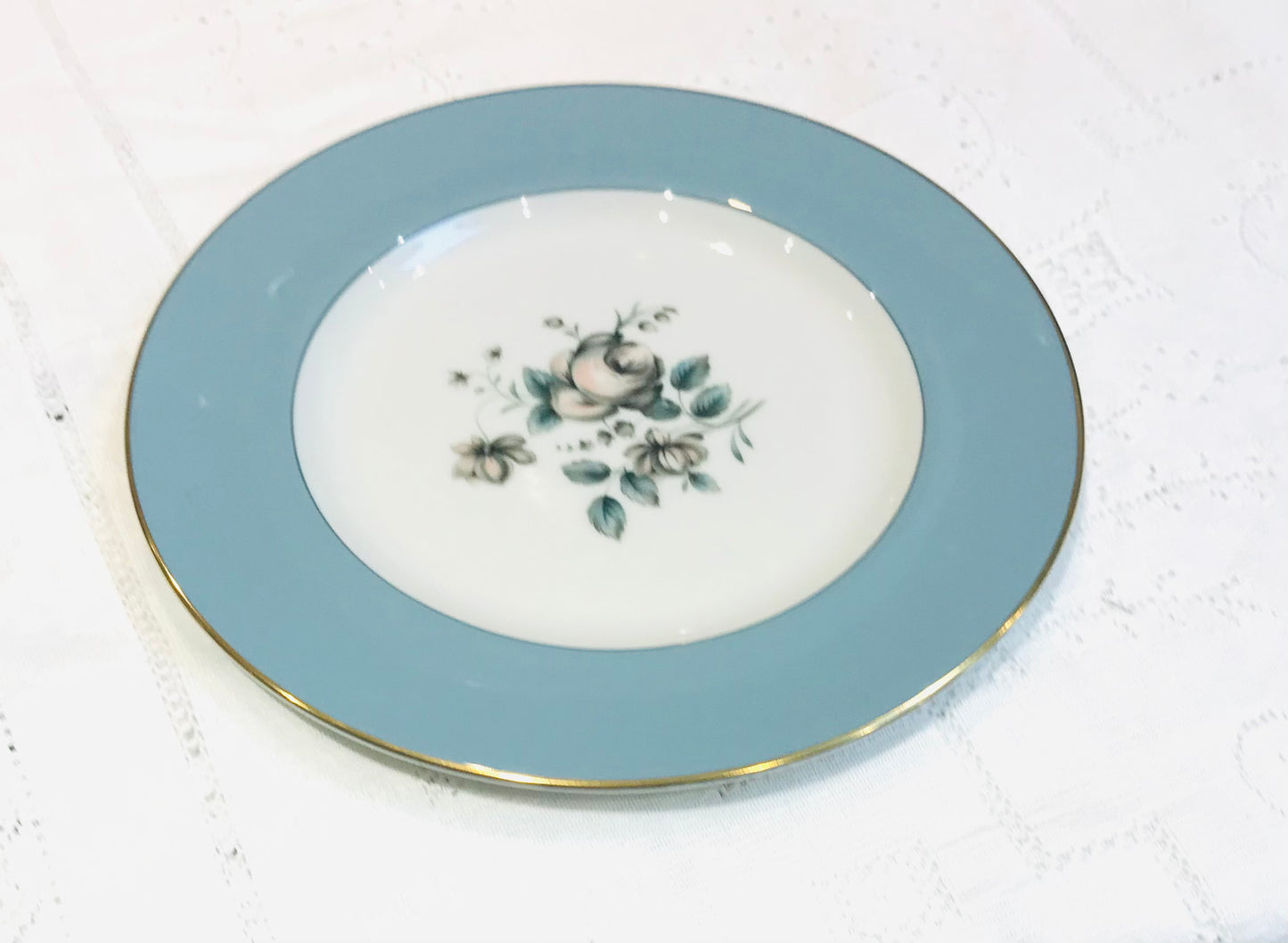 Sold Out - 4 Royal Doulton Rose Elegans Starter/Lunch Plates 8”