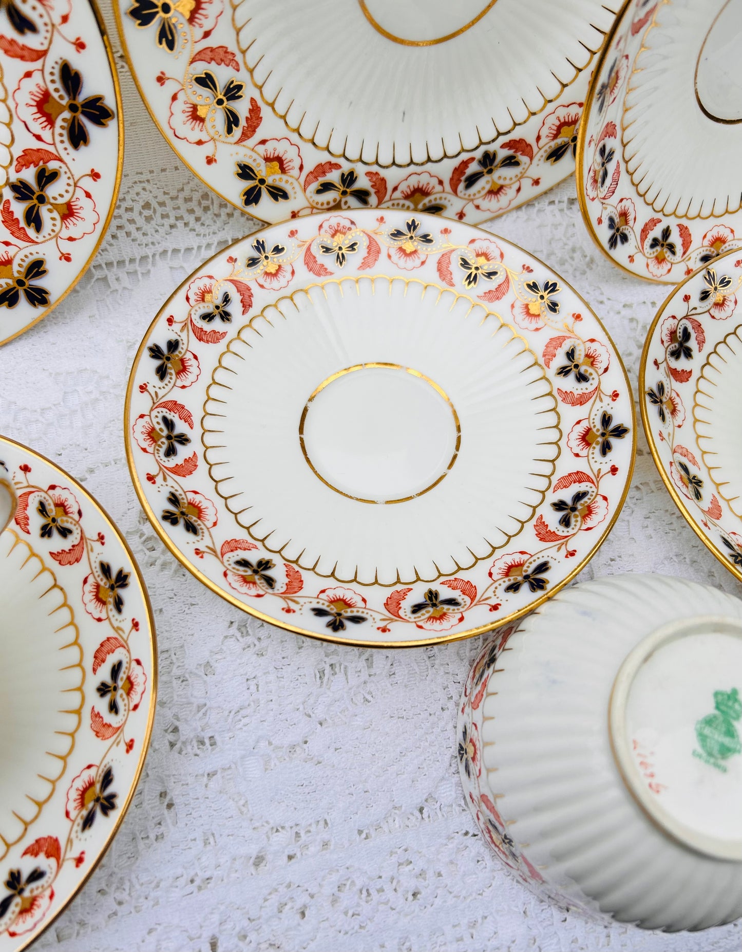 Minton Teacups & Saucers Antique Tea Set