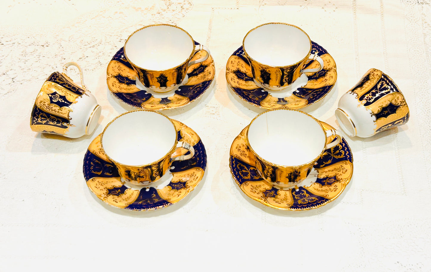 Antique English 19th Century Tea Set AF