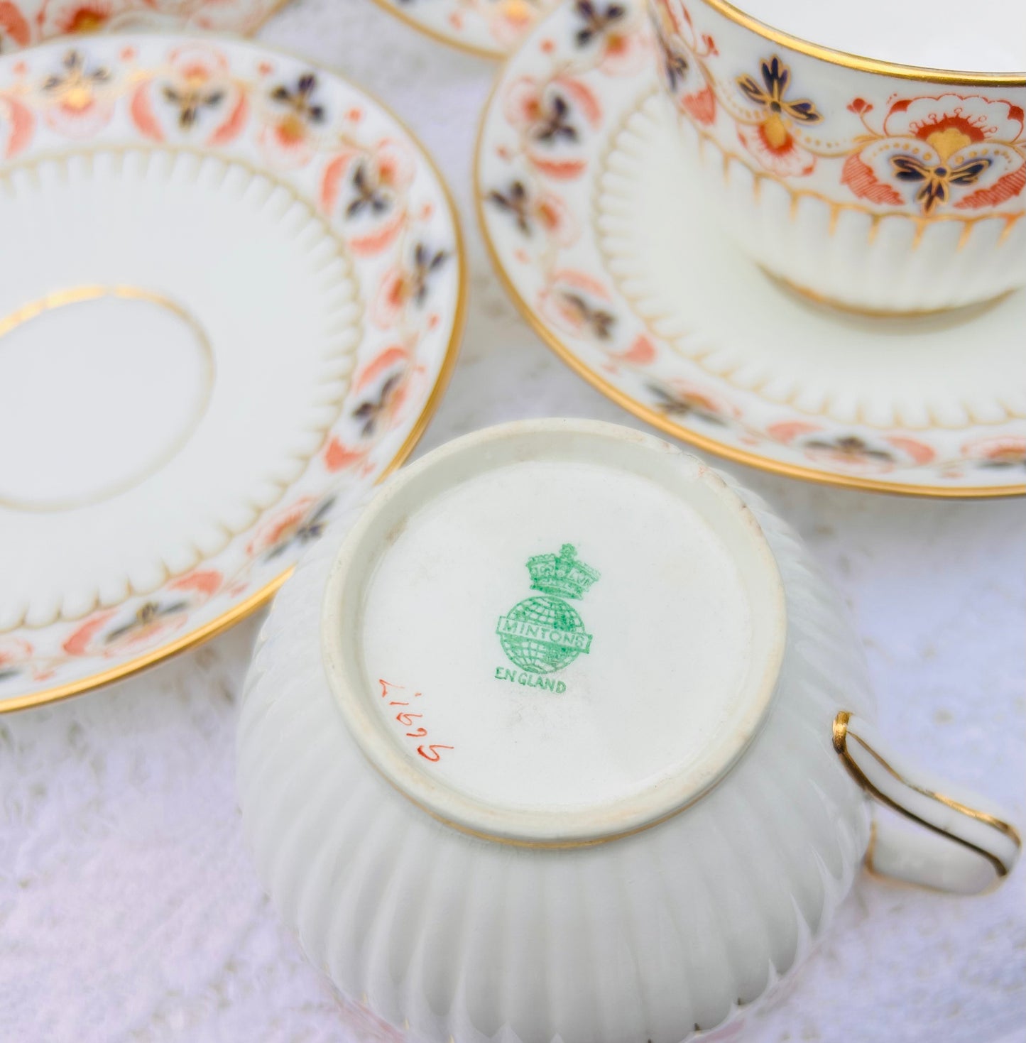 Minton Teacups & Saucers Antique Tea Set