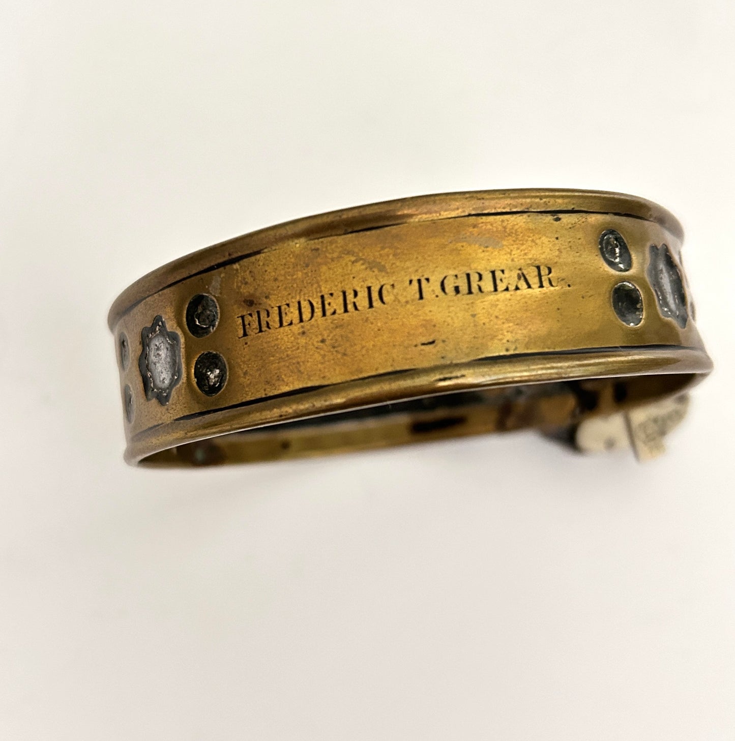 Victorian Brass Pet Collar