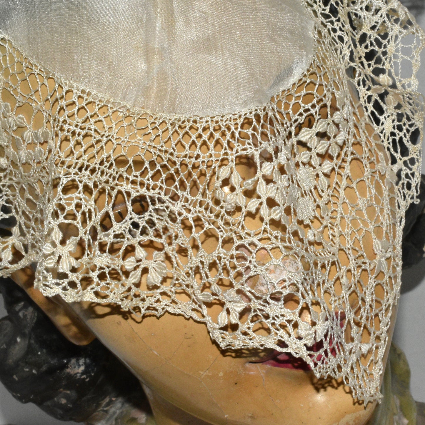 Antique Silk Lace Handkerchief