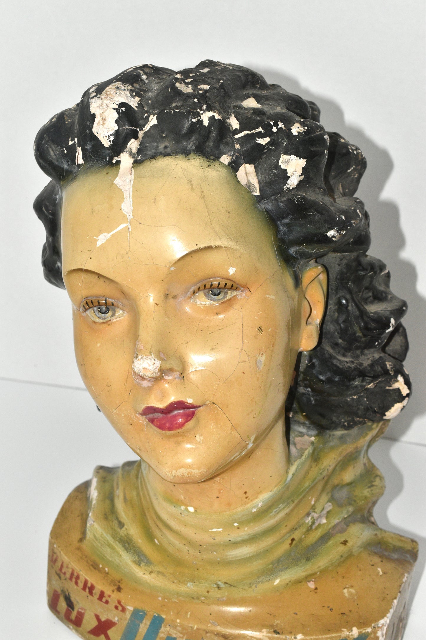 Sold Out - Vintage Italian  Mannequin Female Head Puntax Shop Display