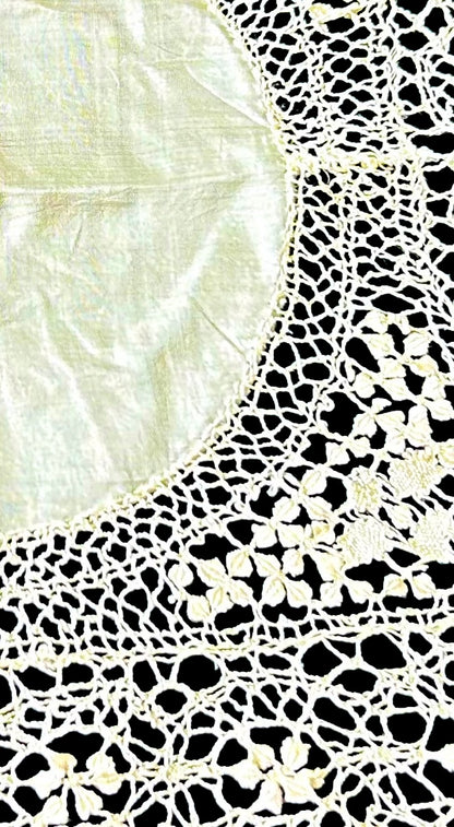 Vintage Lace & Silk Bride’s Handkerchief Trousseau