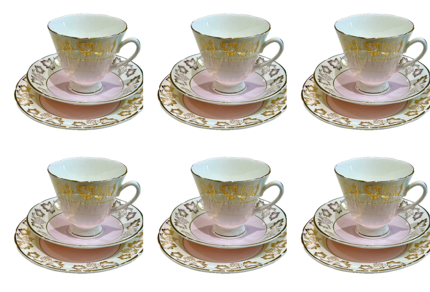 Sold Out - Pink & Gold Teacup Set
