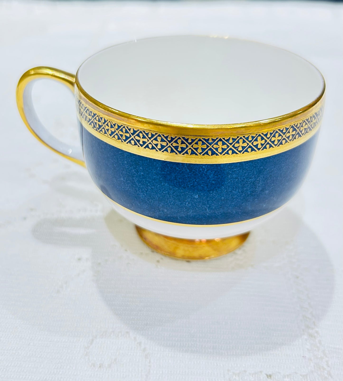 Vintage Teacups - Mid Century Blue & Gold Carltonware