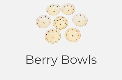 A Set of Berry Cereal/Oatmeal Bowls