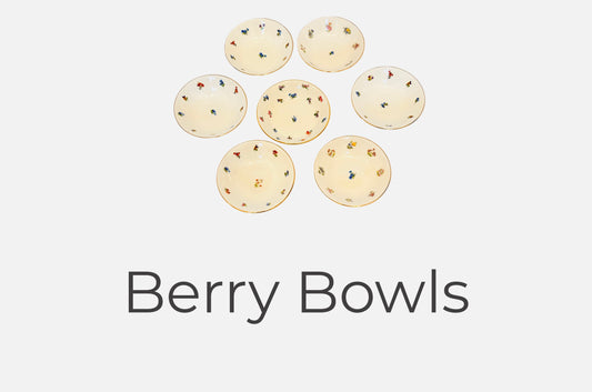 A Set of Berry Cereal/Oatmeal Bowls