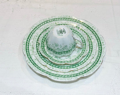 Foley Wileman Antique Teacup Saucer Set & Cake Plate