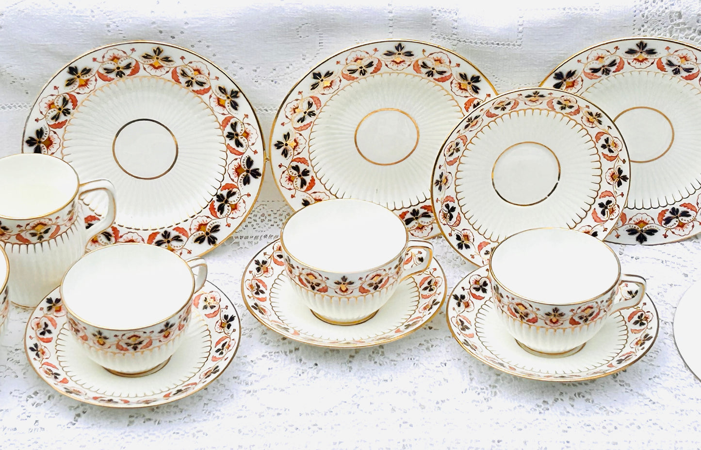 Minton Teacups & Saucers Antique Tea Set