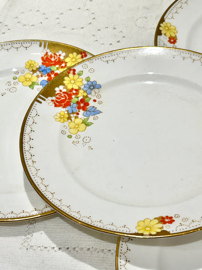 Vintage Tea Plates - Art Deco afternoon tea china