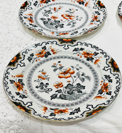 6 Antique Dinner Plates - Imperial Porcelain